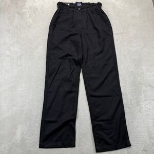 Gap Pants Women's XS Easy Twill Black Paperbag Waist Straight Leg Work Trousers